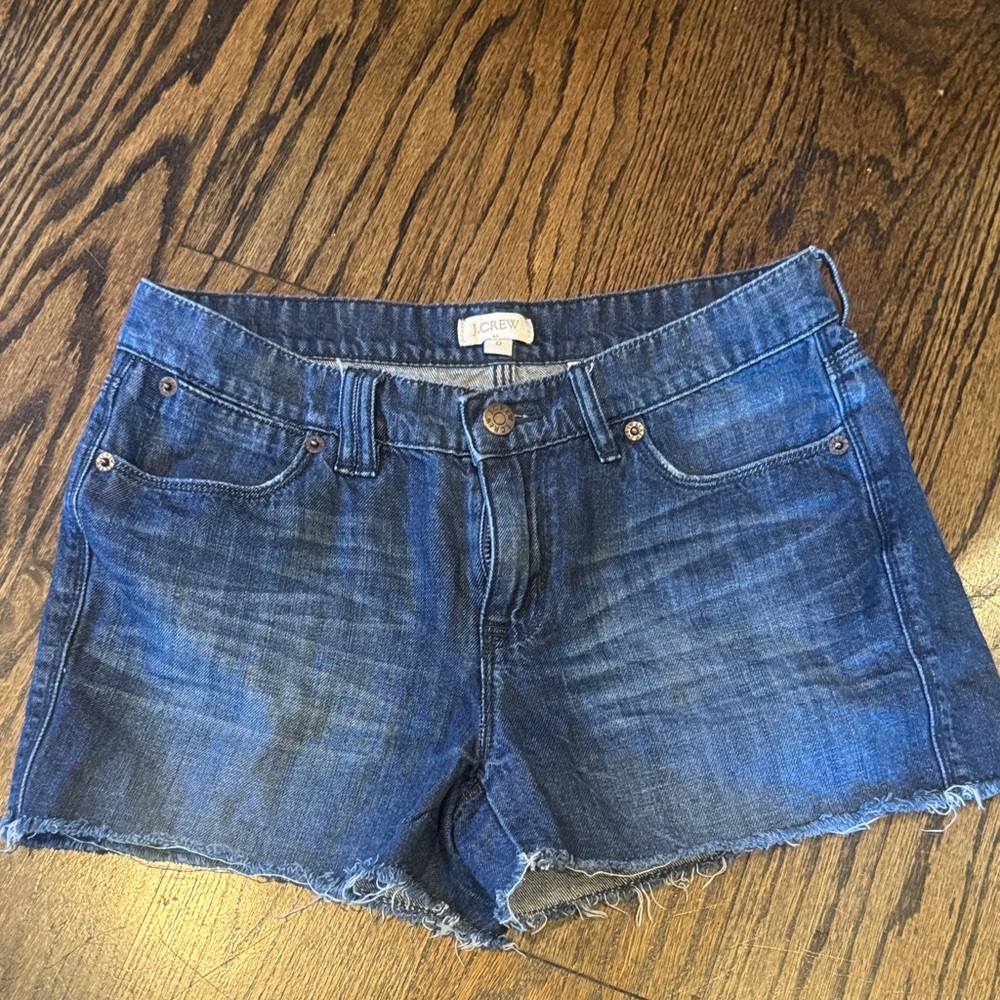 J. Crew Dark Blue Jean Shorts